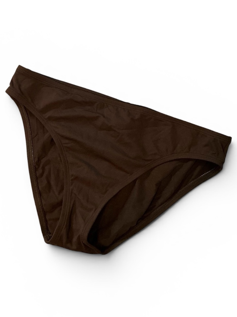 La Blanca Women's Brown Bikini Bottom - Classic Swim Brief Size 6